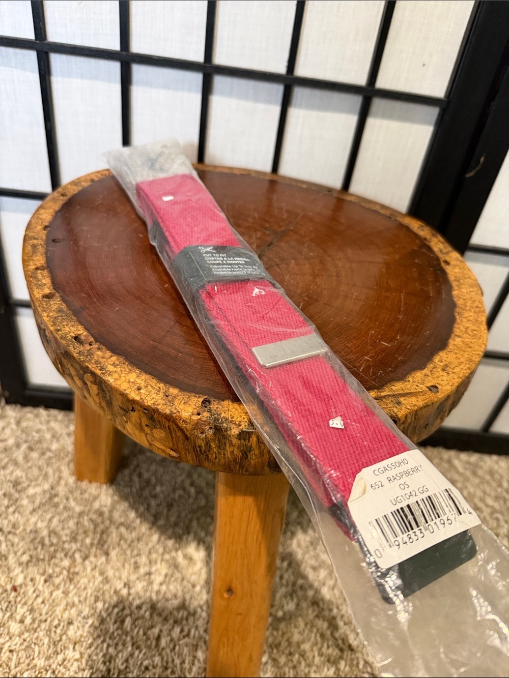 Callaway Raspberry Men’s Cut to Fit Belt NEW One Size